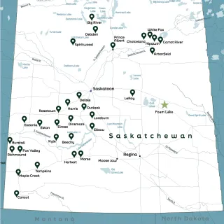 Prosperity Credit Union locations map
